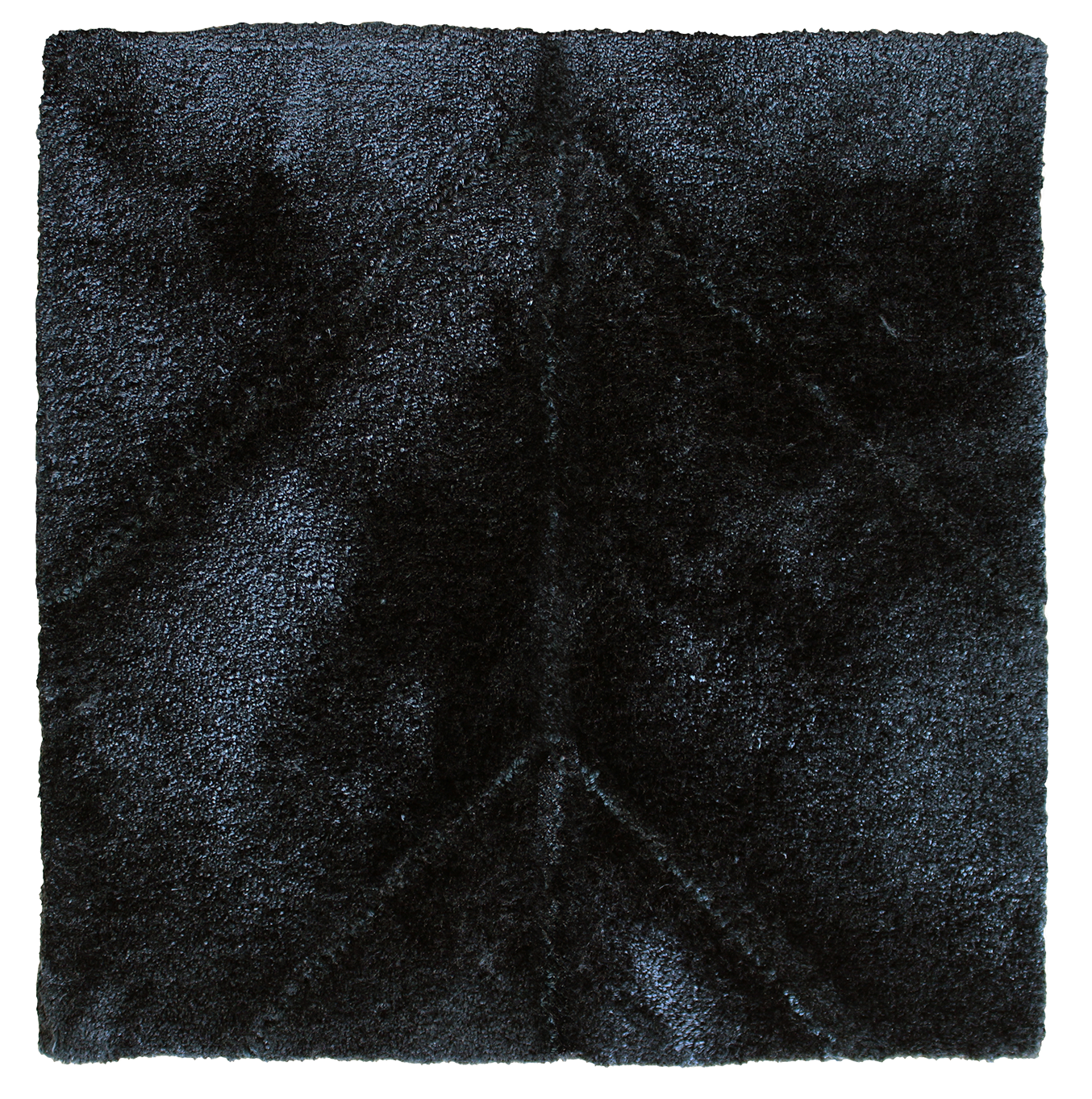 Chasing light rug hand tufted in eucalyptus , 10 mm pile, navy