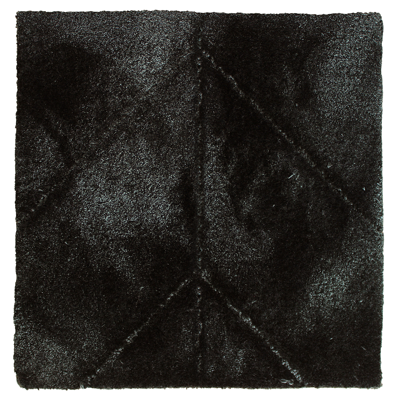 Chasing light rug hand tufted in eucalyptus , 10 mm pile, deep green