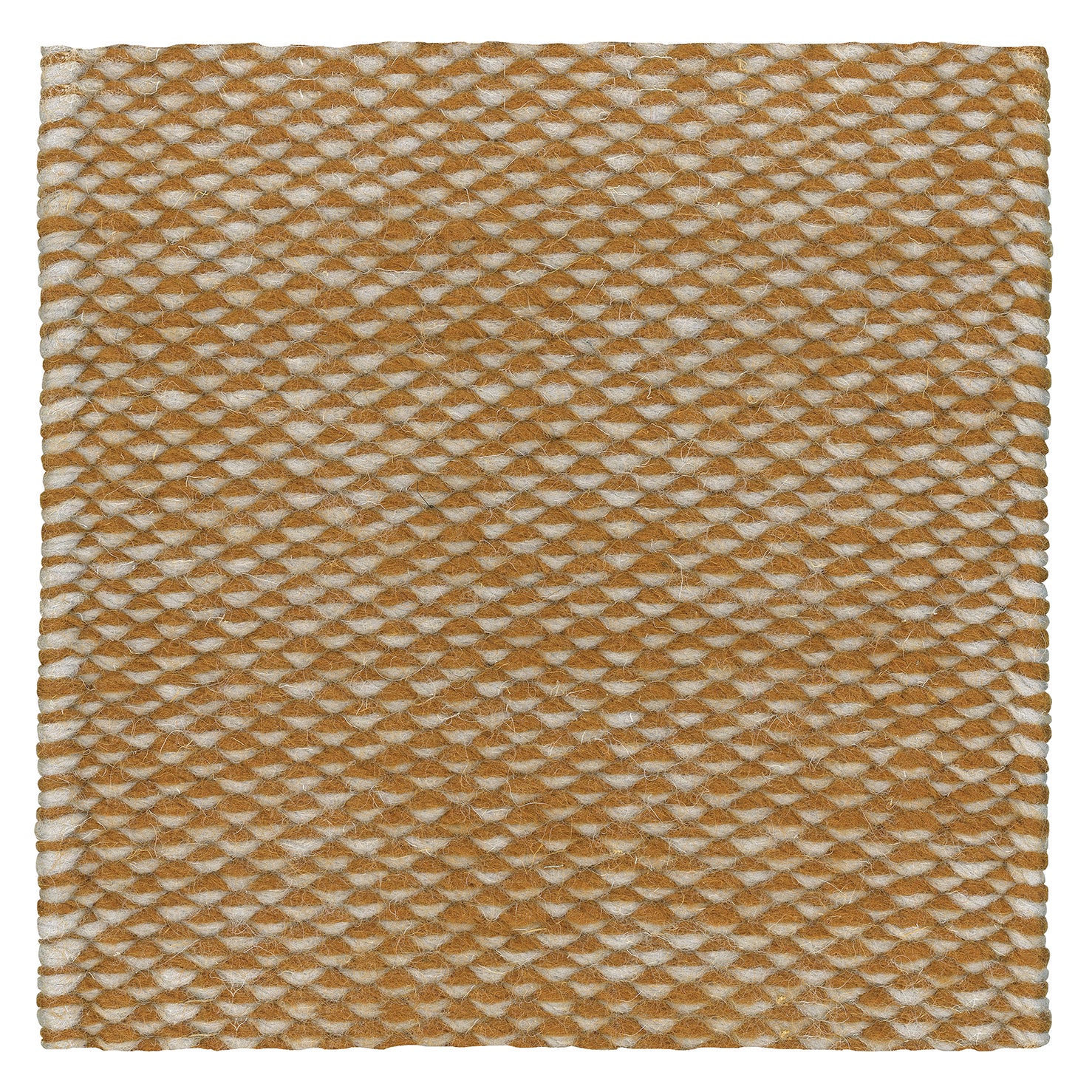 Eagle Eye, Wool rug, Handwoven, 8 mm pile, bruin oranje