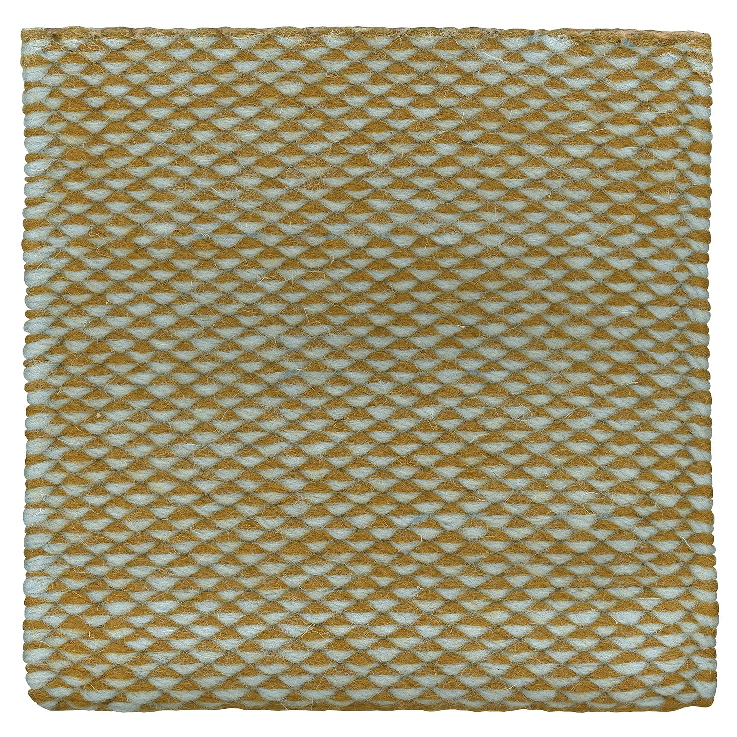 Eagle Eye, Wool rug, Handwoven, 8 mm pile, yellow