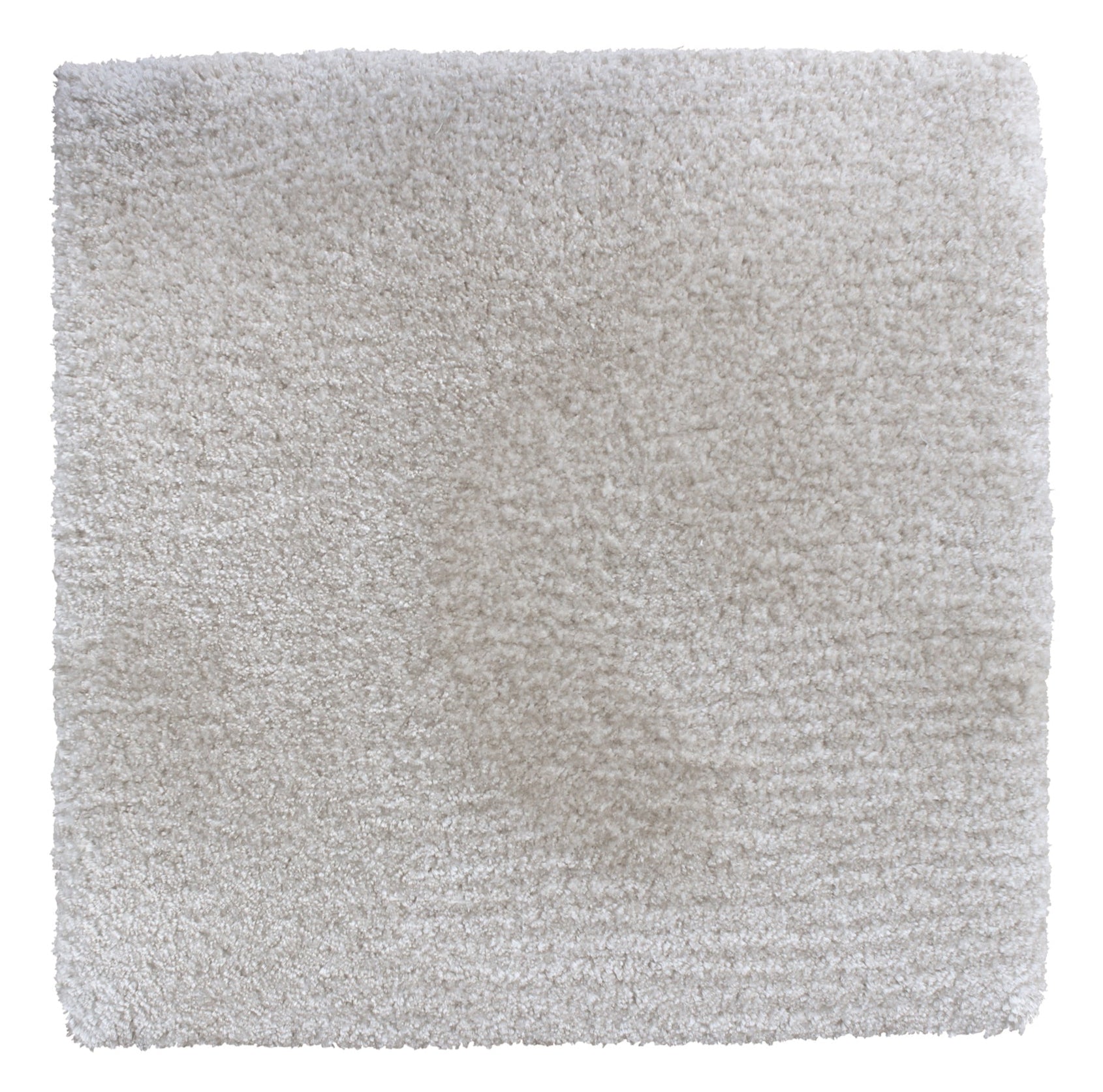 Move Slow rug hand-tufted from eucalyptus yarn, 16 mm cut pile, light grey color.