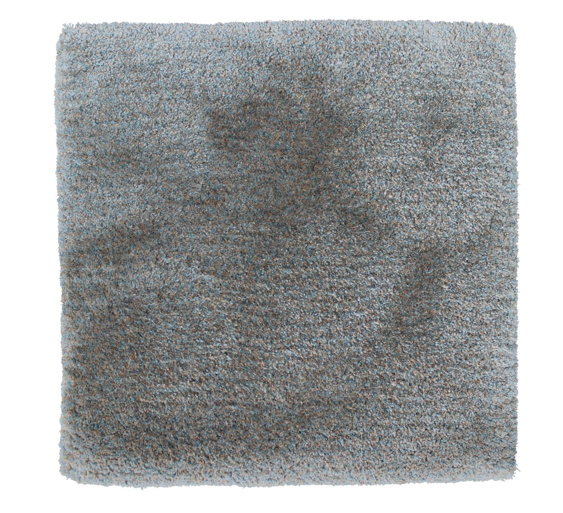 Move Slow rug hand-tufted from eucalyptus yarn, 16 mm cut pile, light blue