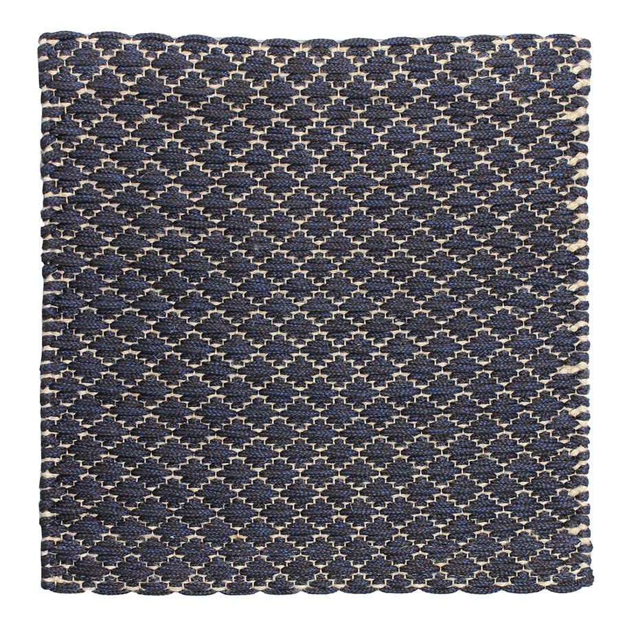 Polypropylene rug, Handwoven, 8 mm pile, navy
