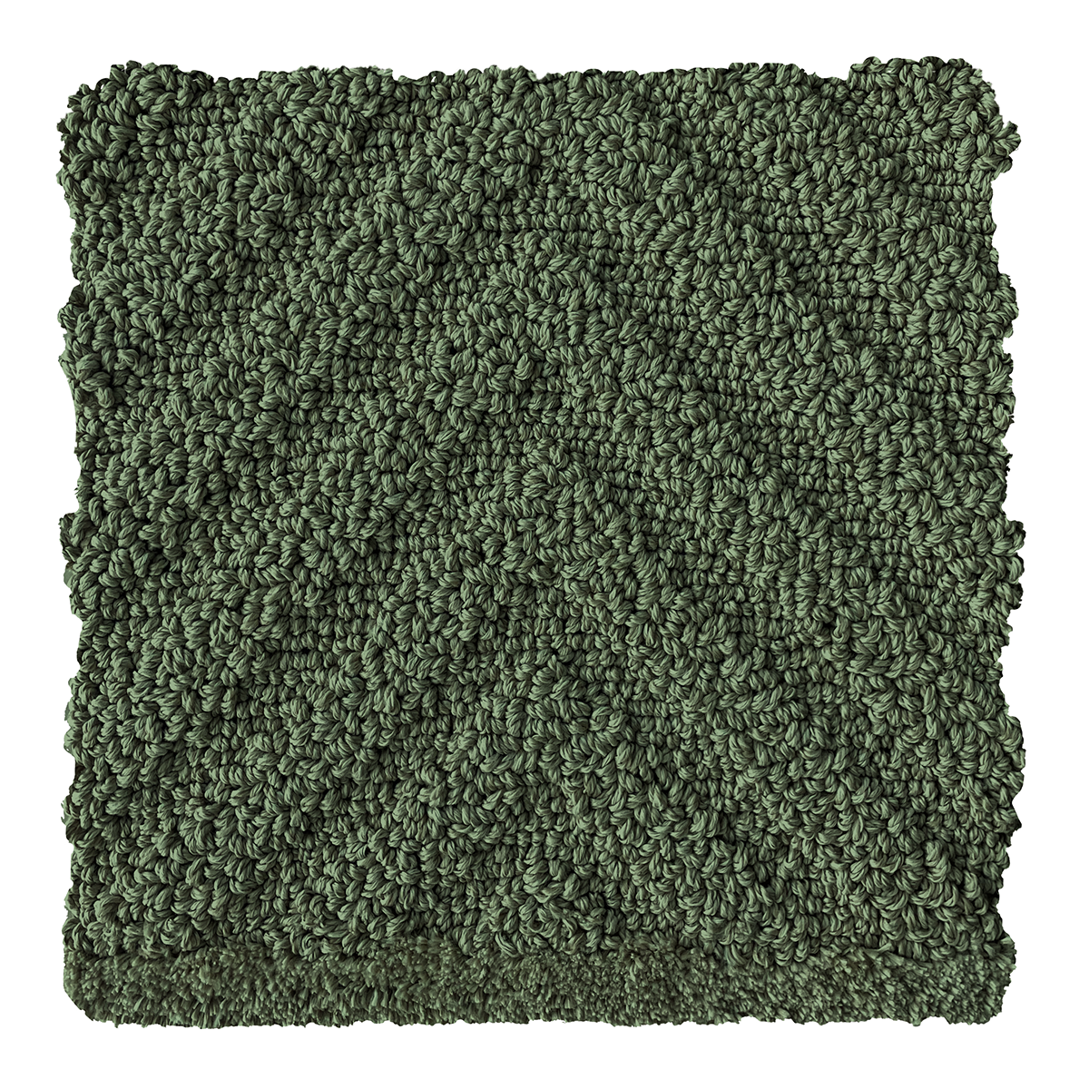 Over Seas - Polypropylene rug, Hand tufted, 8 & 12 mm pile, dark green