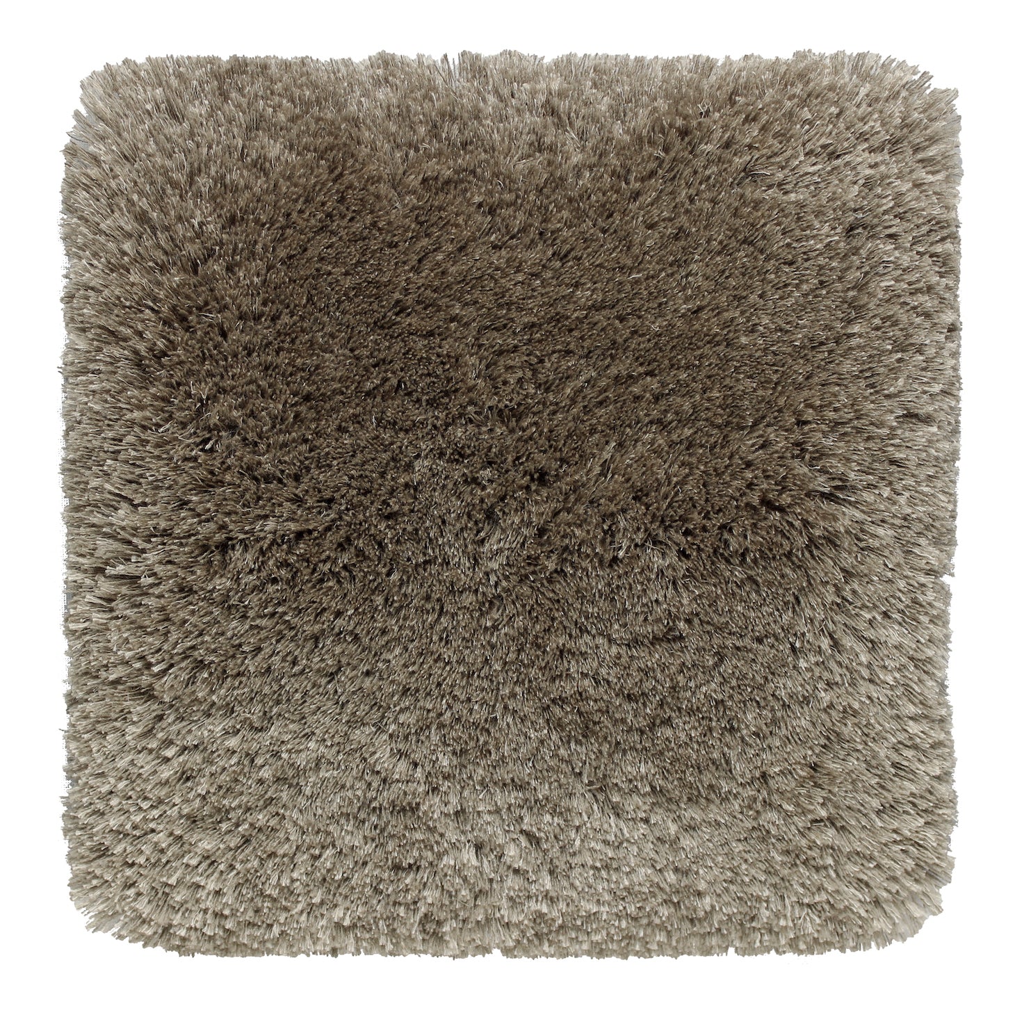 Show Off - Mohair & Bamboo rug, Hand tufted, 40 mm pile, taupe clay