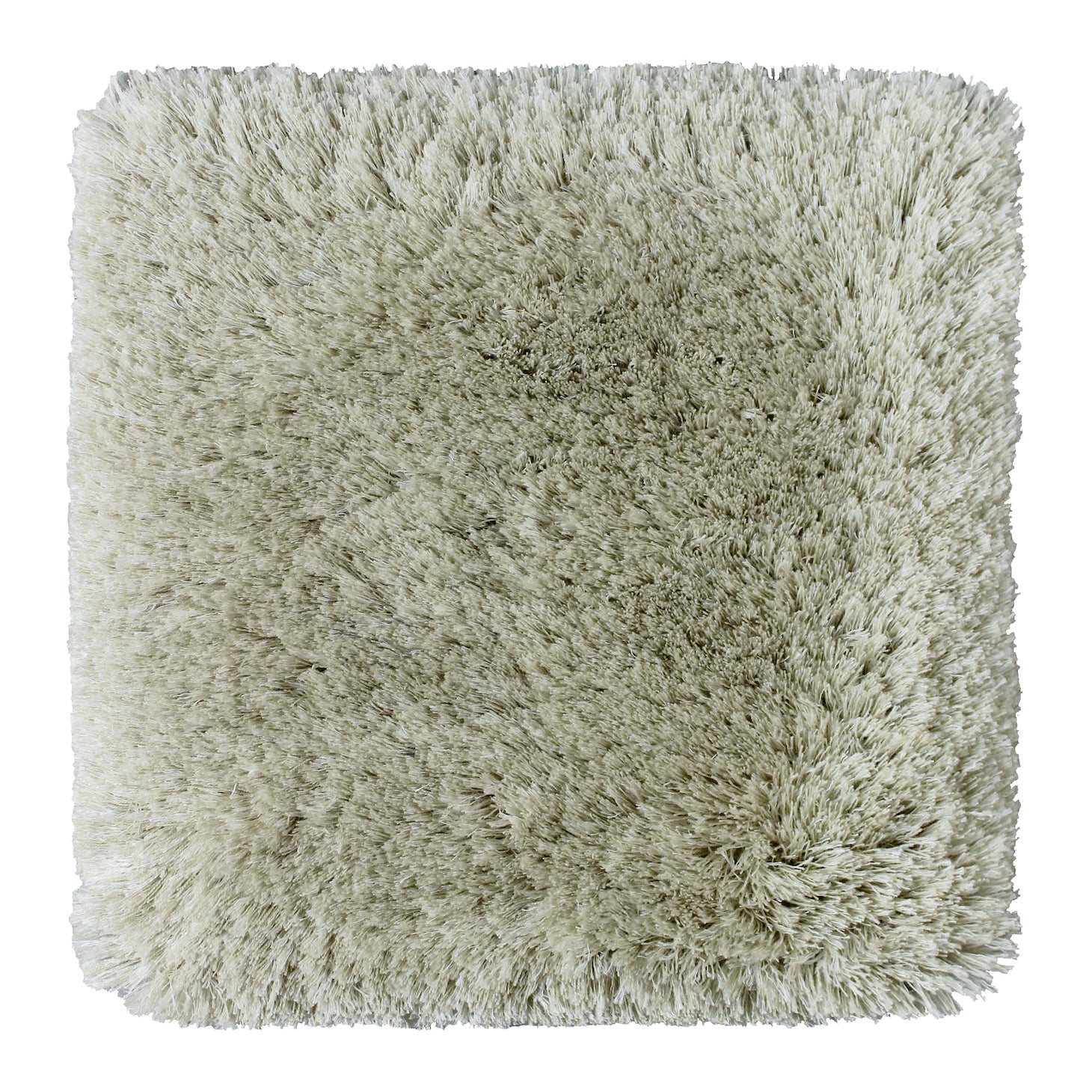 Show Off - Mohair & Bamboo rug, Hand tufted, 40 mm pile, light green