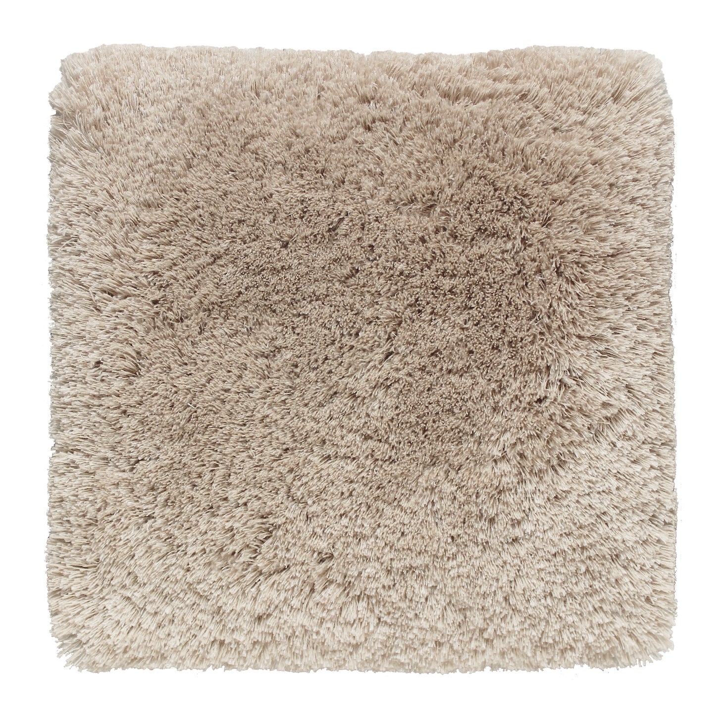 Show Off - Mohair & Bamboo rug, Hand tufted, 40 mm pile, light brown