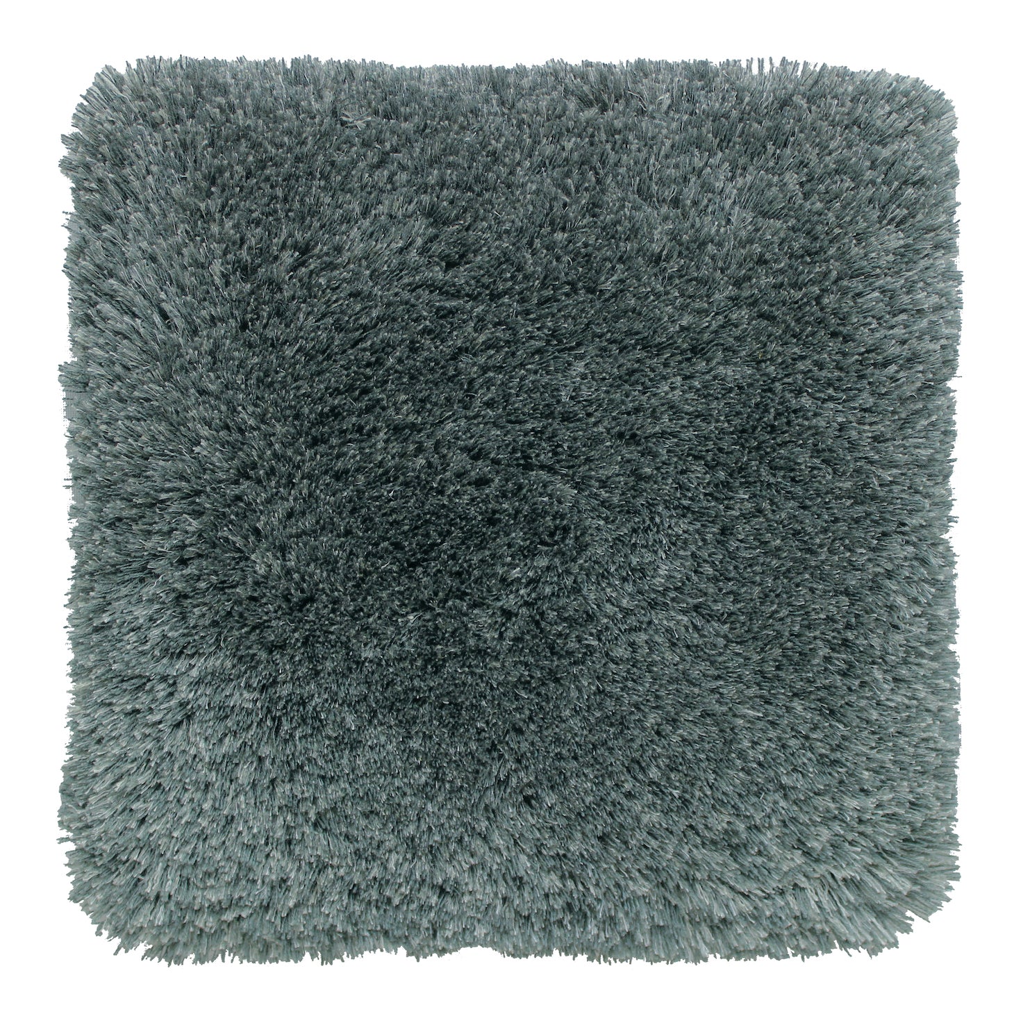 Show Off - Mohair & Bamboo rug, Hand tufted, 40 mm pile, blue