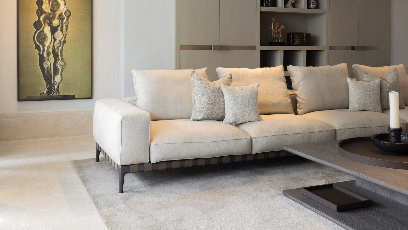 Super Moon 18 - Color 4302 Mohair rug , Hand tufted