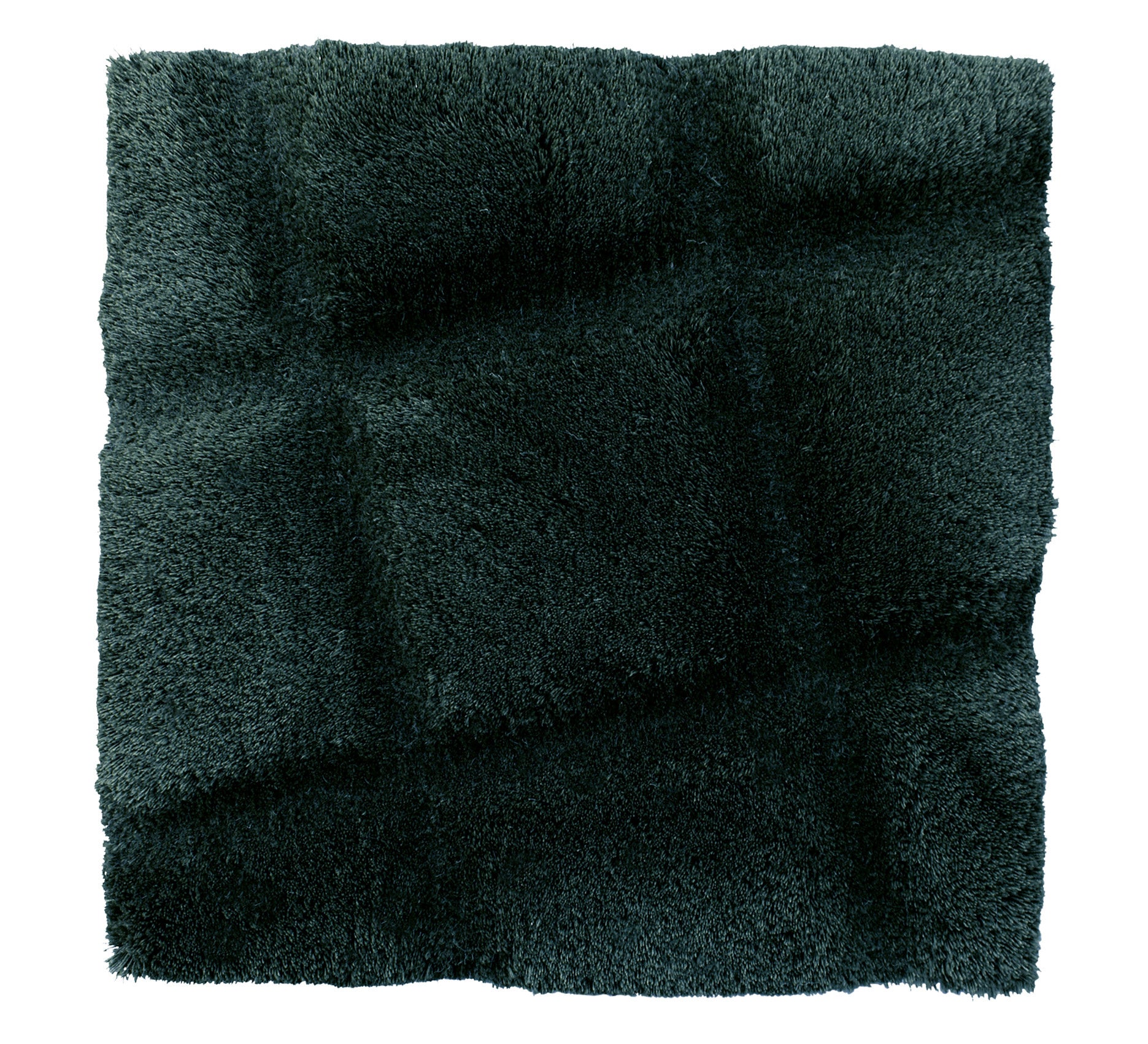 Corner stone - Eucalyptus Rug, Hand tufted, Hand carved, 12-25 mm pile, deep green