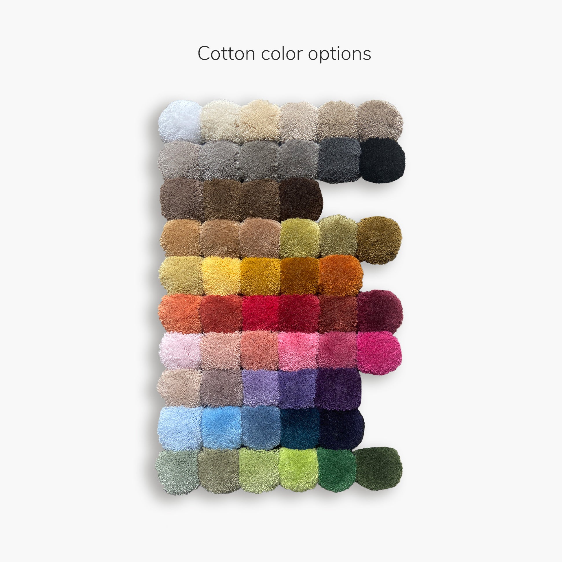 Cotton Candy 12 - Color 14 Cotton rug, Hand tufted