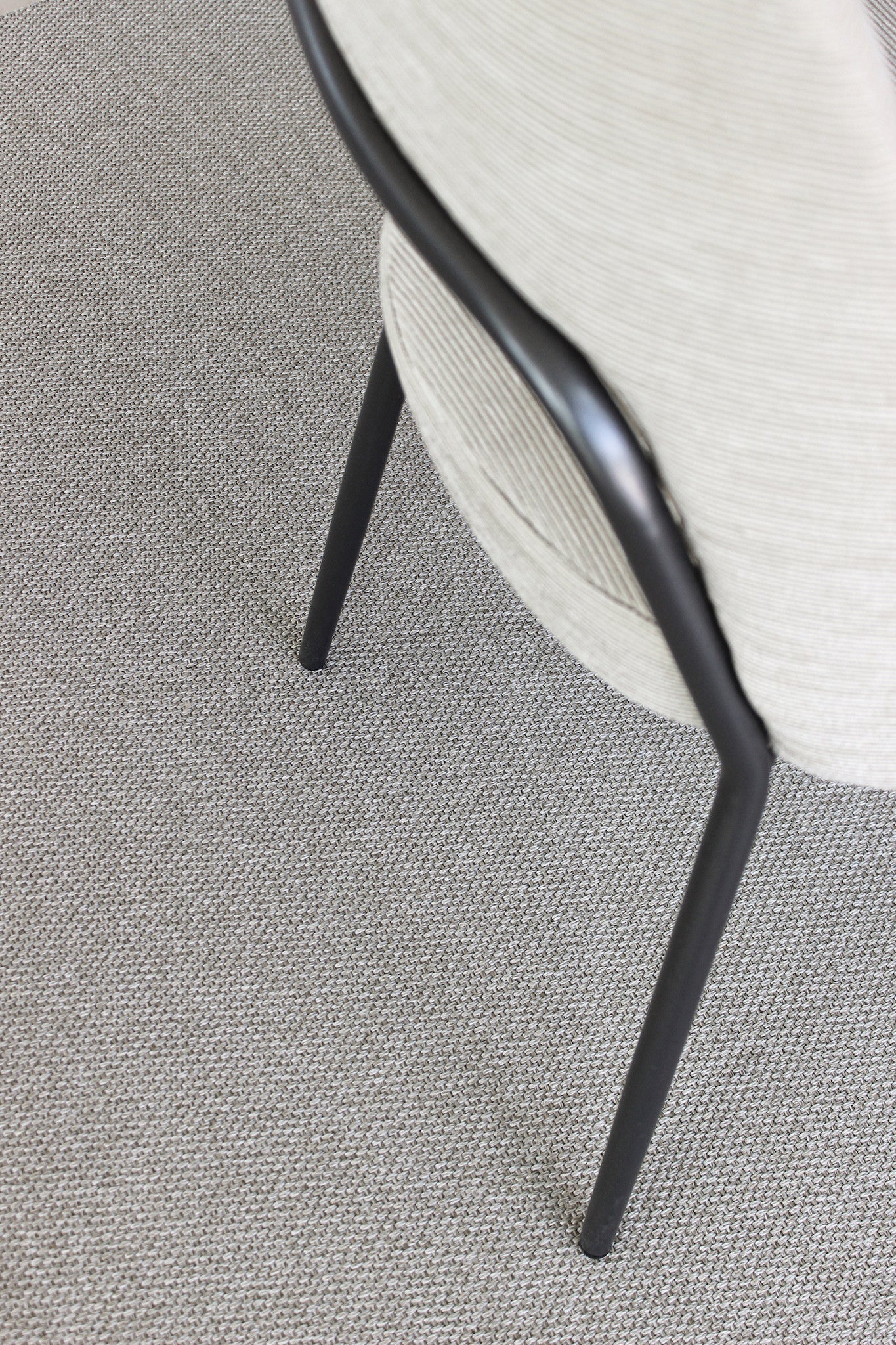 Easy Going - Recycled PET plastic rug, Woven, light grey