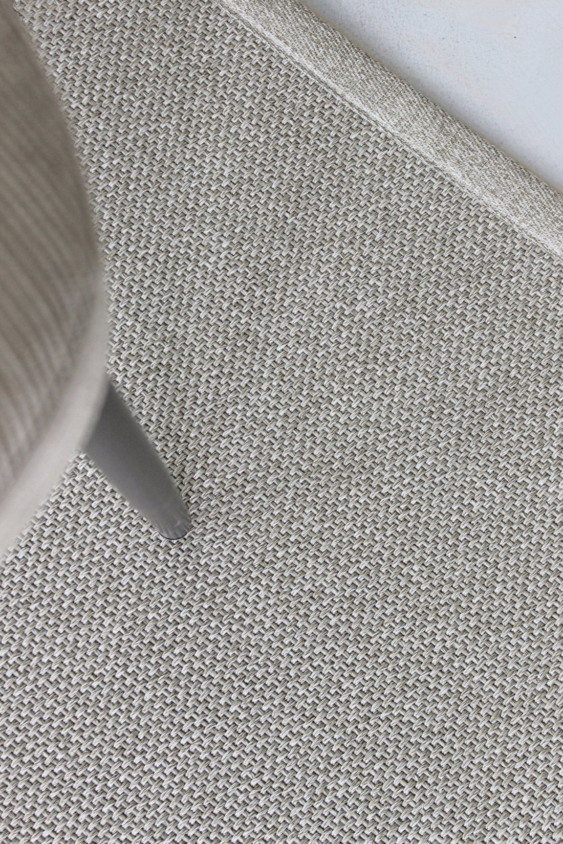 Easy Going - Recycled PET plastic rug, Woven, light grey