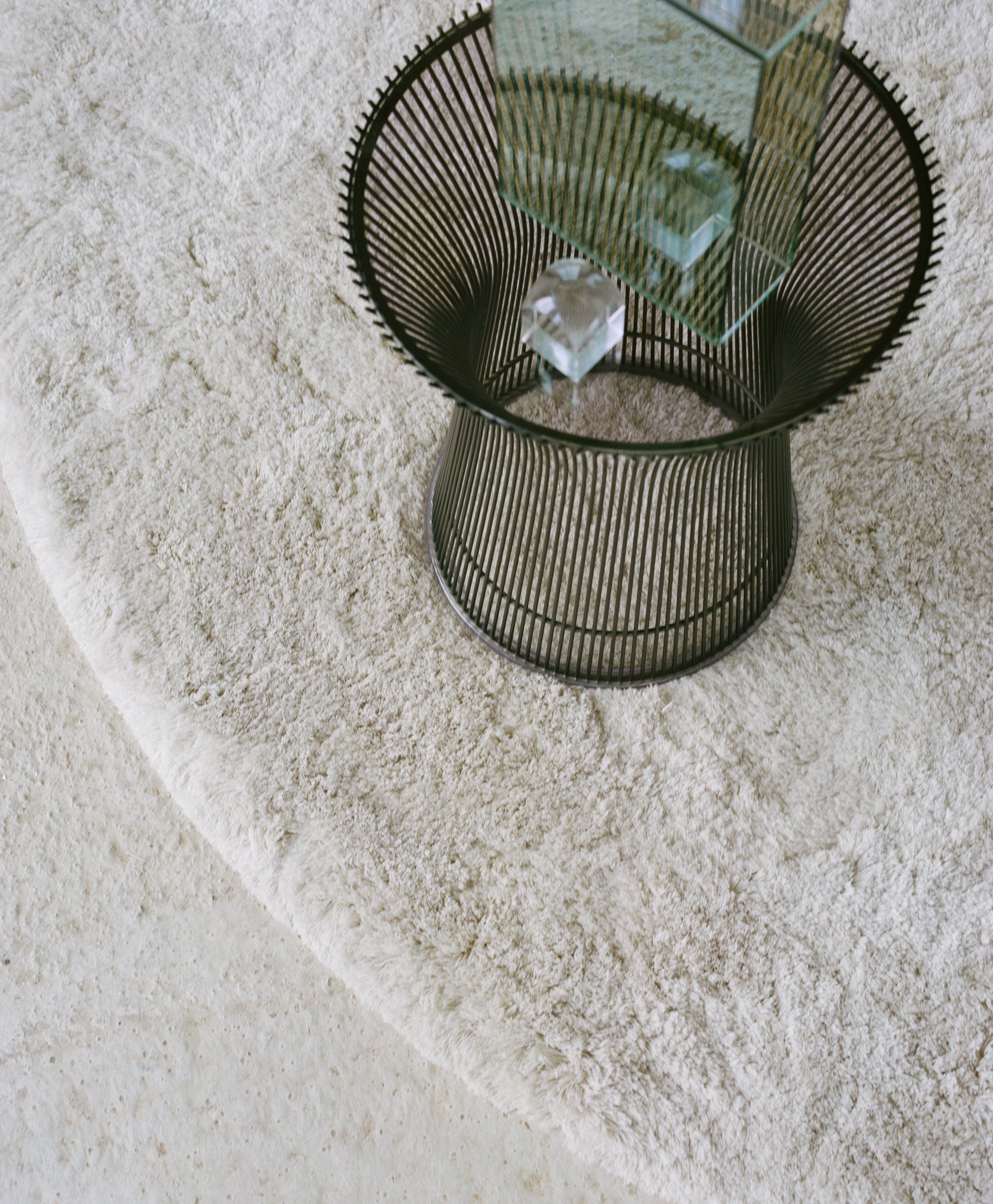 Show Off - Mohair & Bamboo rug, Hand tufted