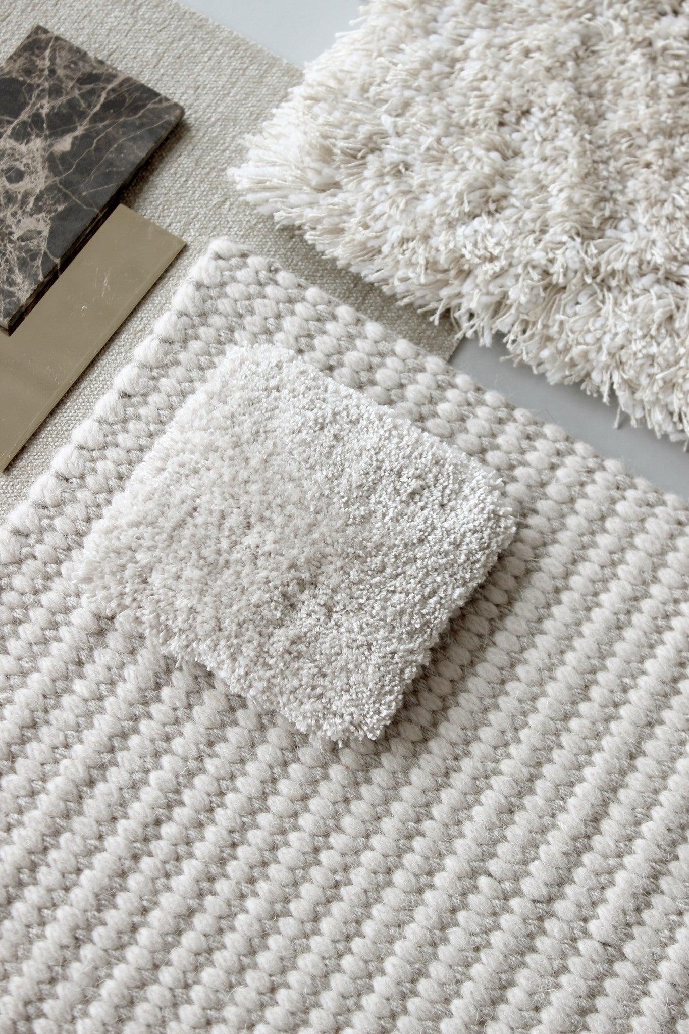 Mile Stone - Wool & Thick Eucalyptus rug, Handwoven