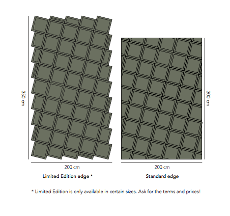 Corner Stone - Color 4503 Mohair rug, Hand tufted & Hand carved