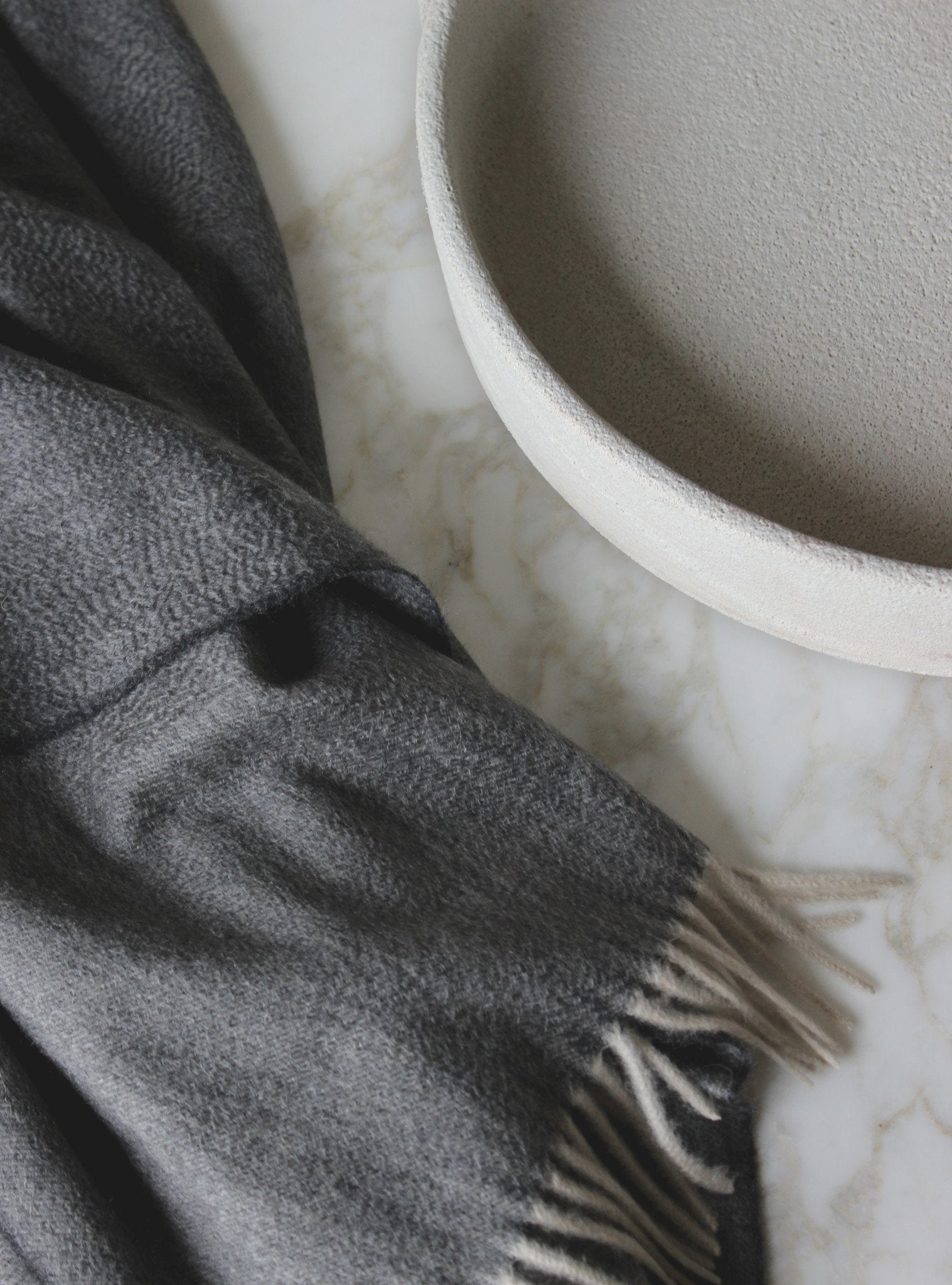 Soft Space - Color 06, Undyed Eco Cashmere Throw