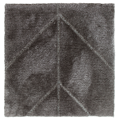 Chasing light  rug hand tufted in eucalyptus , 10 mm pile, dark gray 