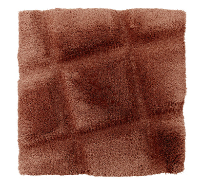 Corner stone -  Eucalyptus Rug, Hand tufted,  Hand carved, 12-25 mm pile, rose gold 