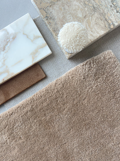 Cotton Candy 12 -  cotton rug, Hand tufted, 12 mm pile, beige bruin