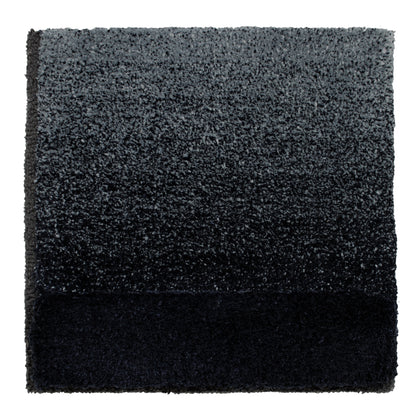 Eucalyptus &amp; Mohair rug, Hand tufted, black 
