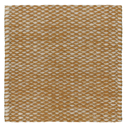 Eagle Eye, Wool rug, Handwoven, 8 mm pile, bruin oranje