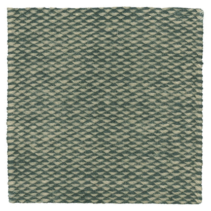 Eagle Eye, Wool rug, Handwoven, 8 mm pile, green gray