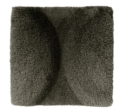 Land Mark - Mohair,  Hand tufted &amp; Hand carved,12 - 25 mm pile, dark olive