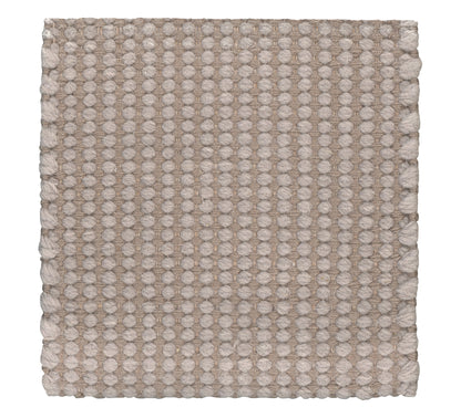 Mile Stone - Wool &amp; Thick Eucalyptus rug, Handwoven,: 8 mm pile, brown 