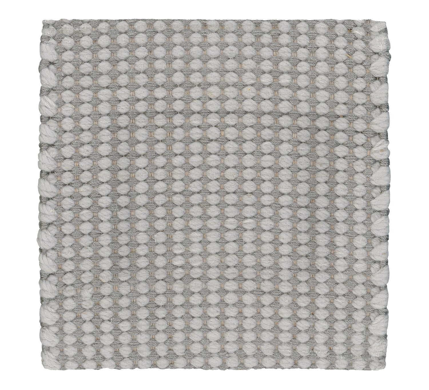 Mile Stone - Wool &amp; Thick Eucalyptus rug, Handwoven,: 8 mm pile, gray