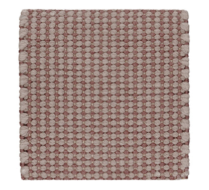 Mile Stone - Wool &amp; Thick Eucalyptus rug, Handwoven,: 8 mm pile, rose brown