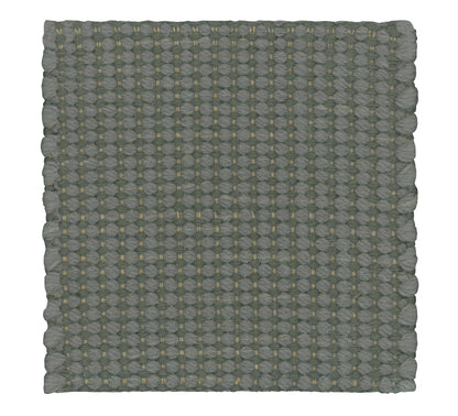 Mile Stone - Wool &amp; Thick Eucalyptus rug, Handwoven,: 8 mm pile, green
