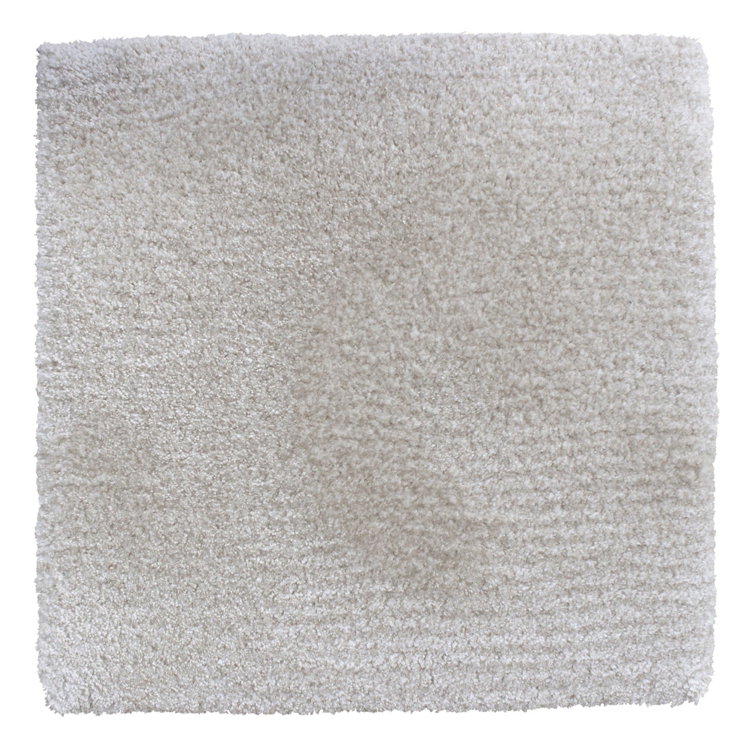 Move Slow rug hand-tufted from eucalyptus yarn, 16 mm cut pile, light grey color.