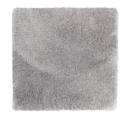 Move Slow rug hand-tufted from eucalyptus yarn, 16 mm cut pile, silver