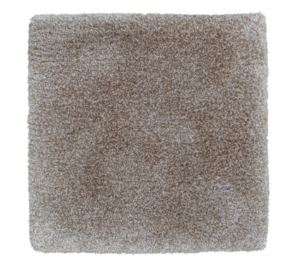 Move Slow rug hand-tufted from eucalyptus yarn, 16 mm cut pile, warm grey