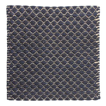 Polypropylene rug, Handwoven, 8 mm pile, navy