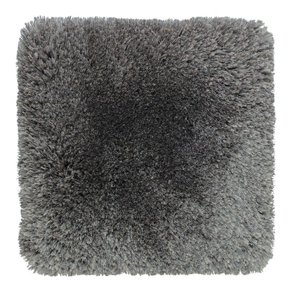 Show Off -  Mohair &amp;  Bamboo rug, Hand tufted, 40 mm pile, gray