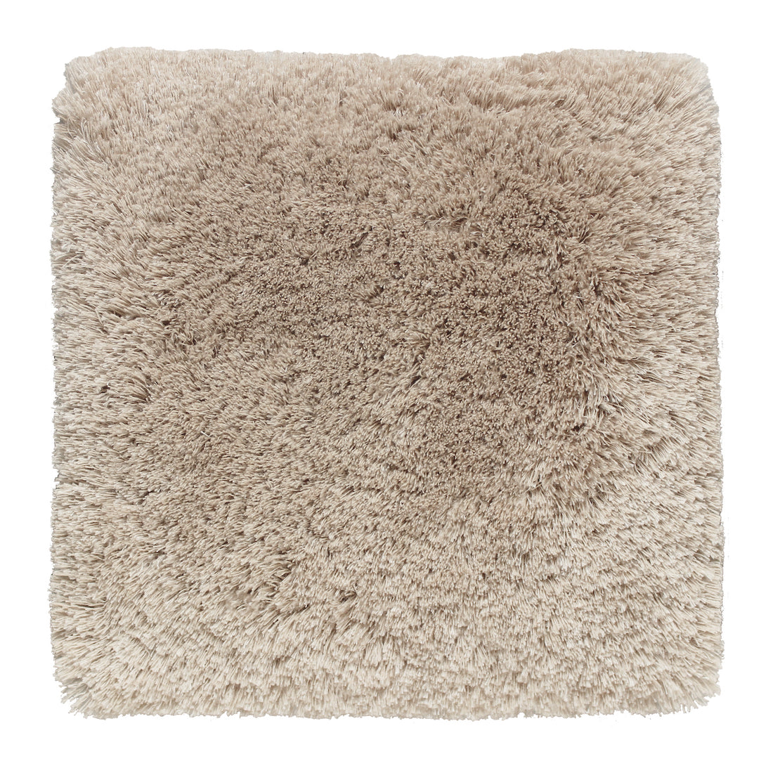 Show Off -  Mohair &amp;  Bamboo rug, Hand tufted, 40 mm pile, light brown