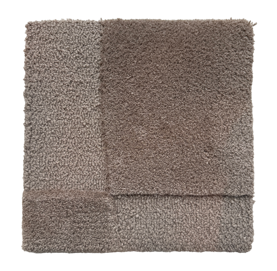 Solid Ground - New Zealand Wool rug, Hand tufted,9 mm loop and 16 mm cut, taupe clay
