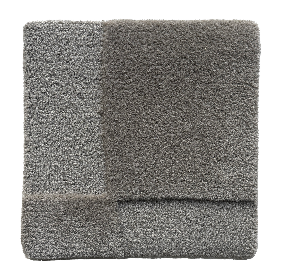 Solid Ground - New Zealand Wool rug, Hand tufted,9 mm loop and 16 mm cut, gray
