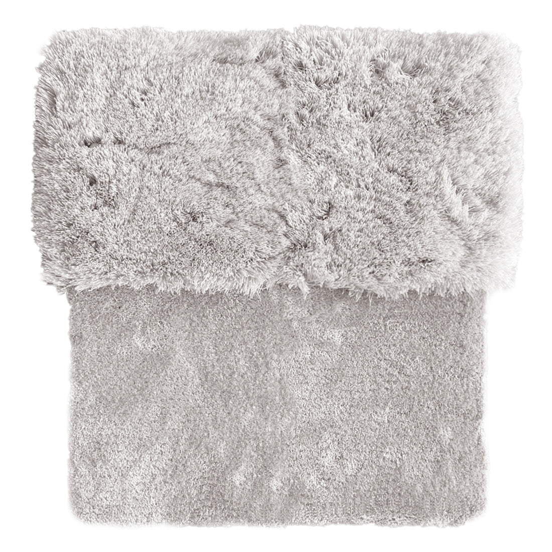 Think Big- Eucalyptus (center) &amp; Mohair (border)rug,  Hand tufted,  12mm and 45mm, grey 