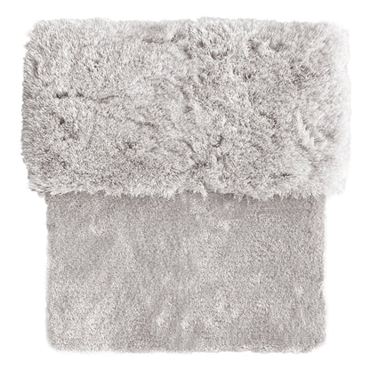 Think Big- Eucalyptus (center) &amp; Mohair (border)rug,  Hand tufted,  12mm and 45mm, grey 