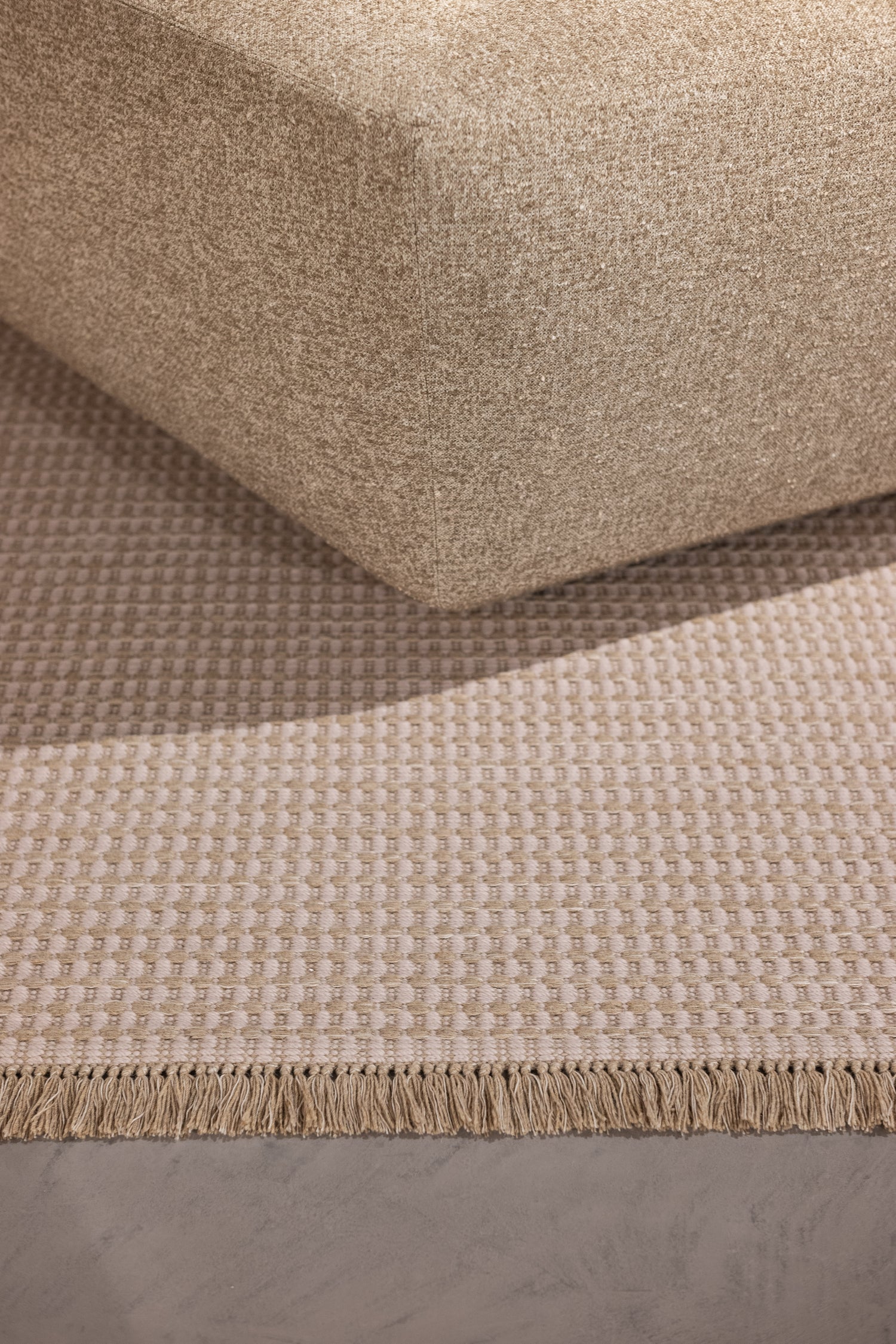 Time Flies - Wool &amp; Eucalyptus rug, Hand woven