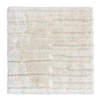 Un fold  -  Mohair Rug, Hand tufted, 14 mm &amp; 20 mm pille, white