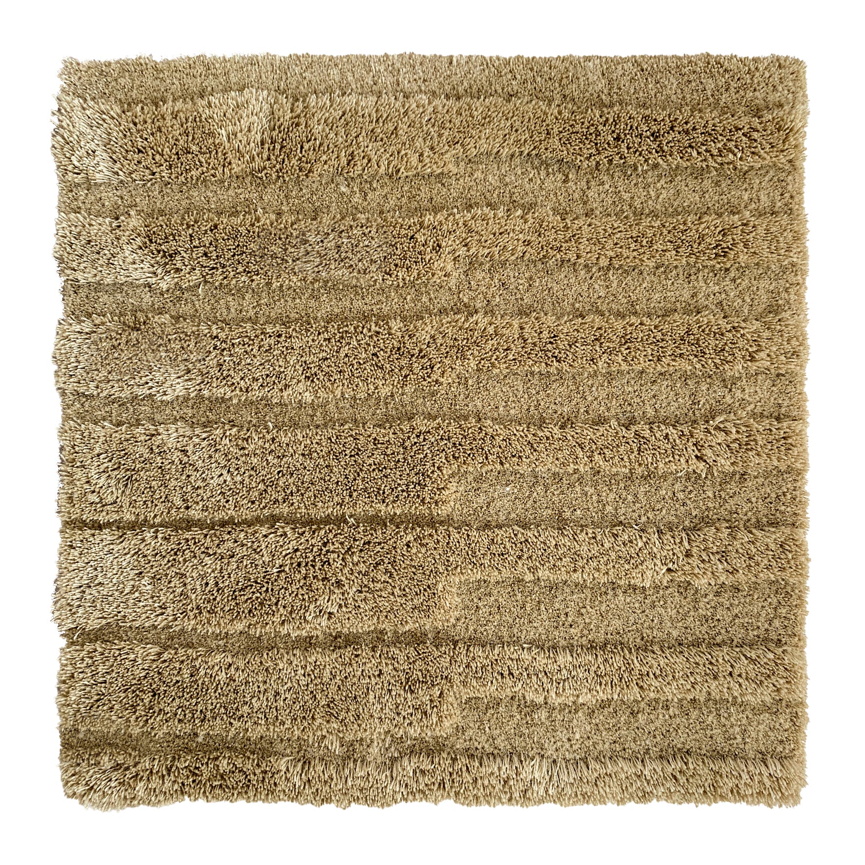 Un fold  -  Mohair Rug, Hand tufted, 14 mm &amp; 20 mm pille, gold