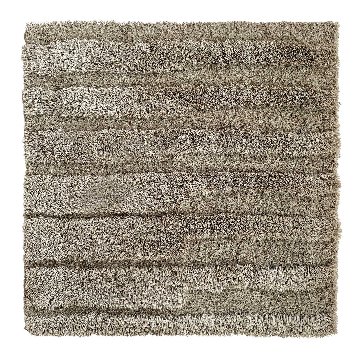 Un fold  -  Mohair Rug, Hand tufted, 14 mm &amp; 20 mm pille, taupe
