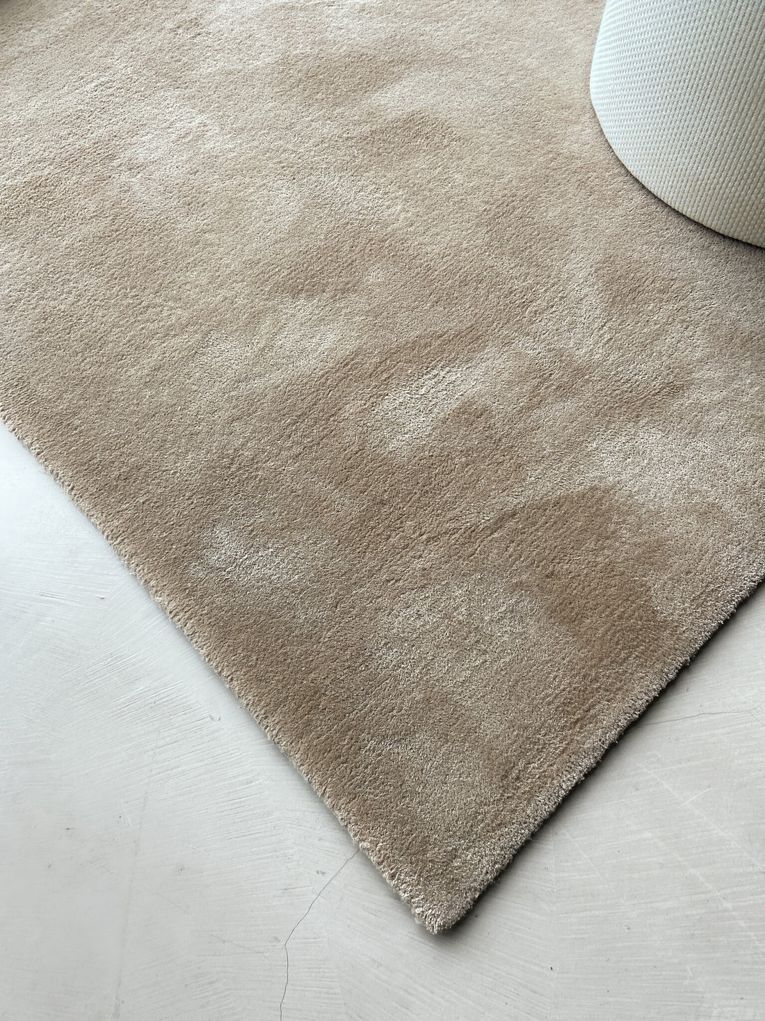 Cotton Candy 12 -  cotton rug, Hand tufted, 12 mm pile, beige