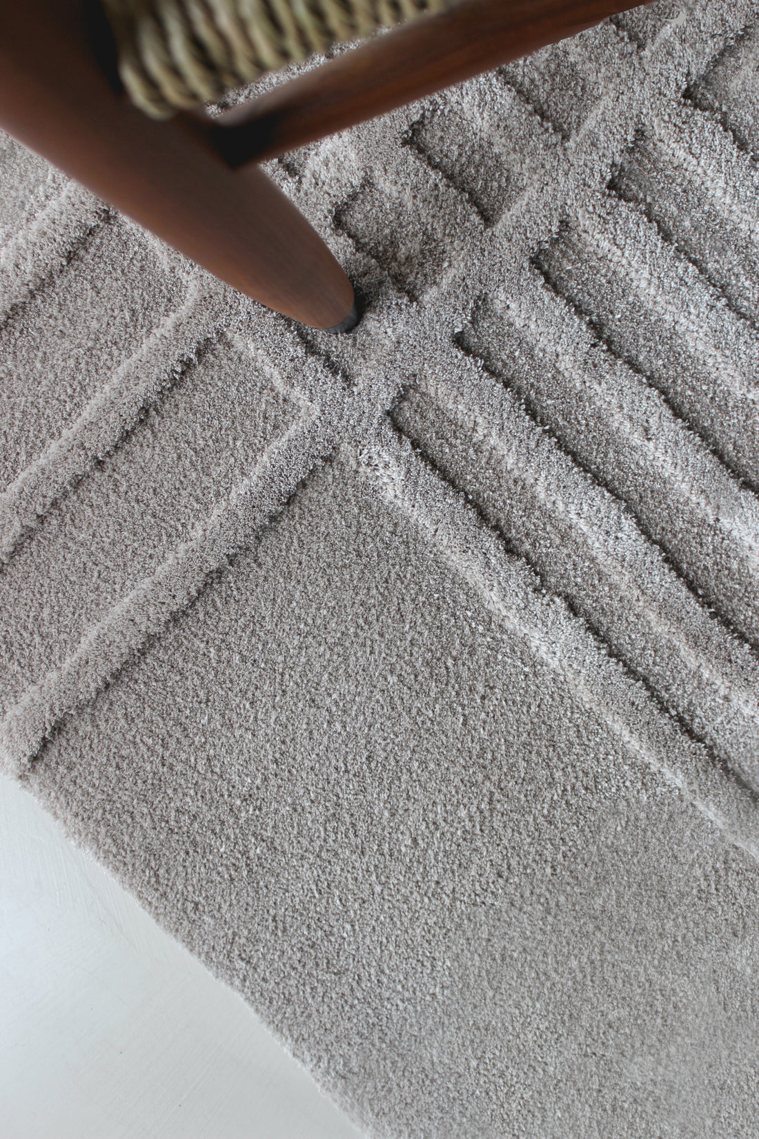 Day Light pattern D low -  Bamboo rug,  Hand tufted