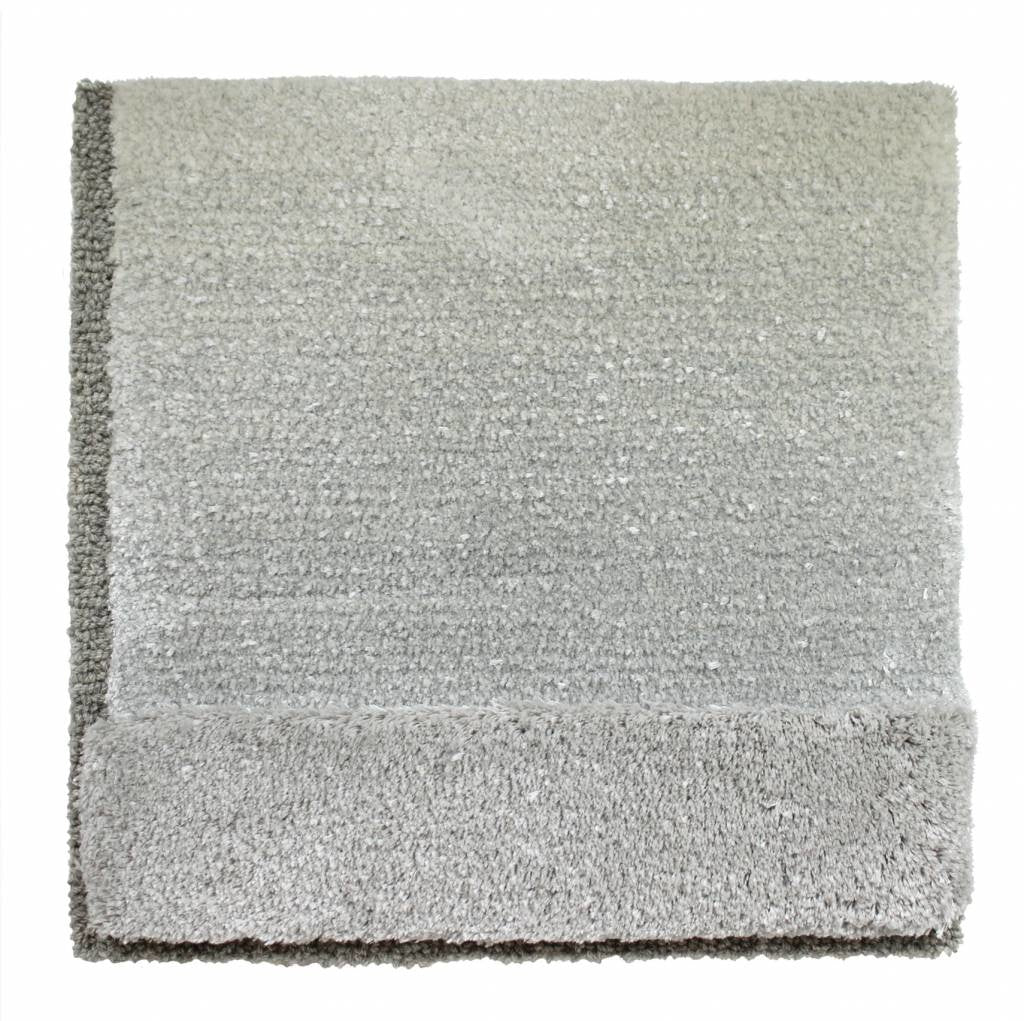 Eucalyptus &amp; Mohair rug, Hand tufted, light gray