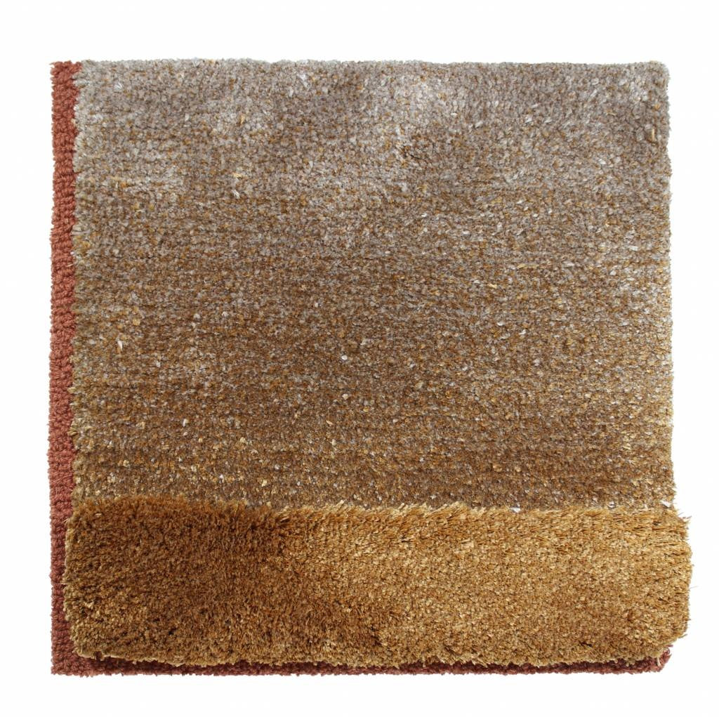 Eucalyptus &amp; Mohair rug, Hand tufted, bronze